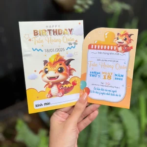 thiệp sinh nhật thôi nôi bé tuổi rồng